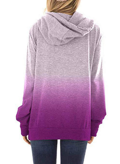 Cheky - Two-colored fashion hoodies for women