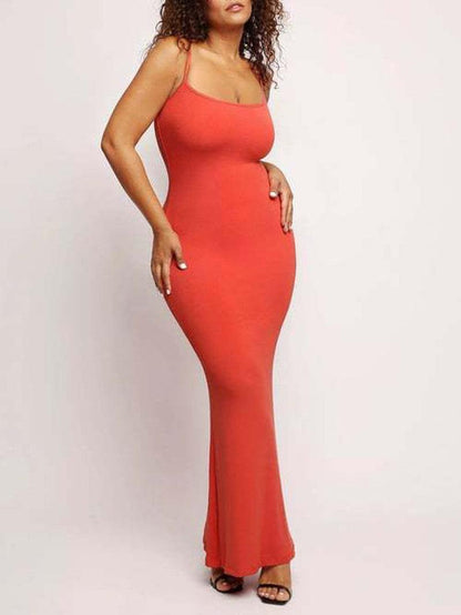 Cheky - Women's New Fashion Versatile Solid Color Dress