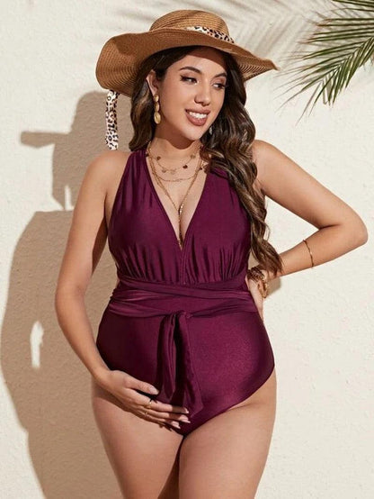 Cheky - Women's Multicolor One-piece Swimwear For Pregnant Women