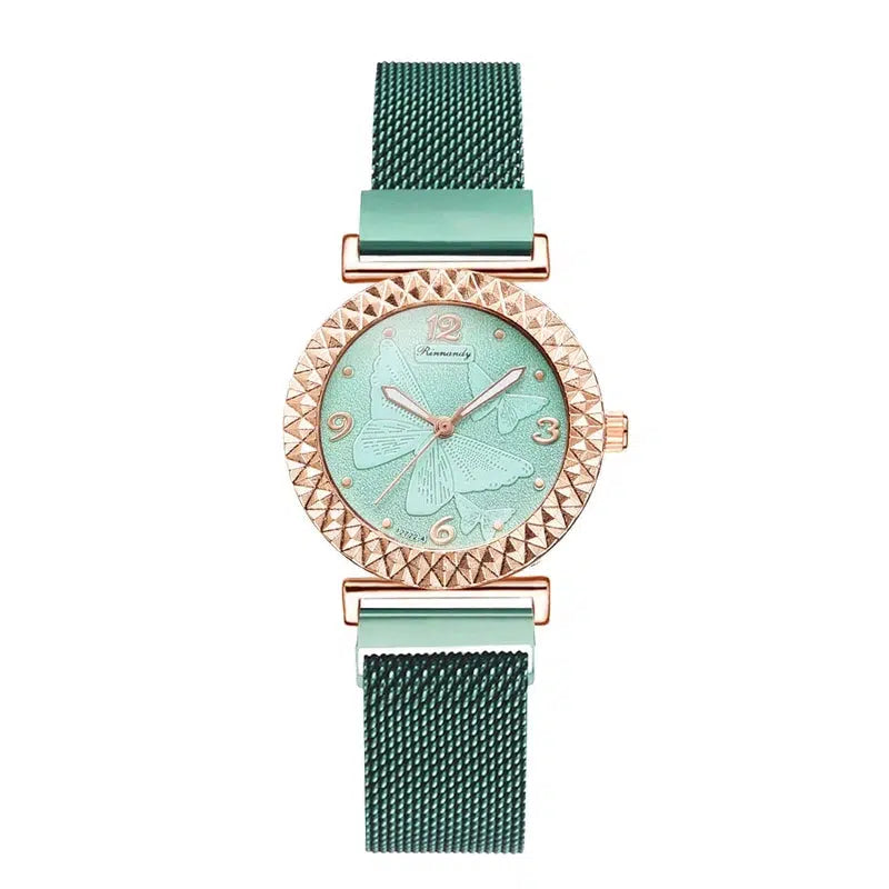 Cheky - 5PCS Women Watch Set Luxury Rose Gold Dress Quartz Watch Bracelet Ladies Sports Wrist Watch Clock Gift Women Relogio Feminino