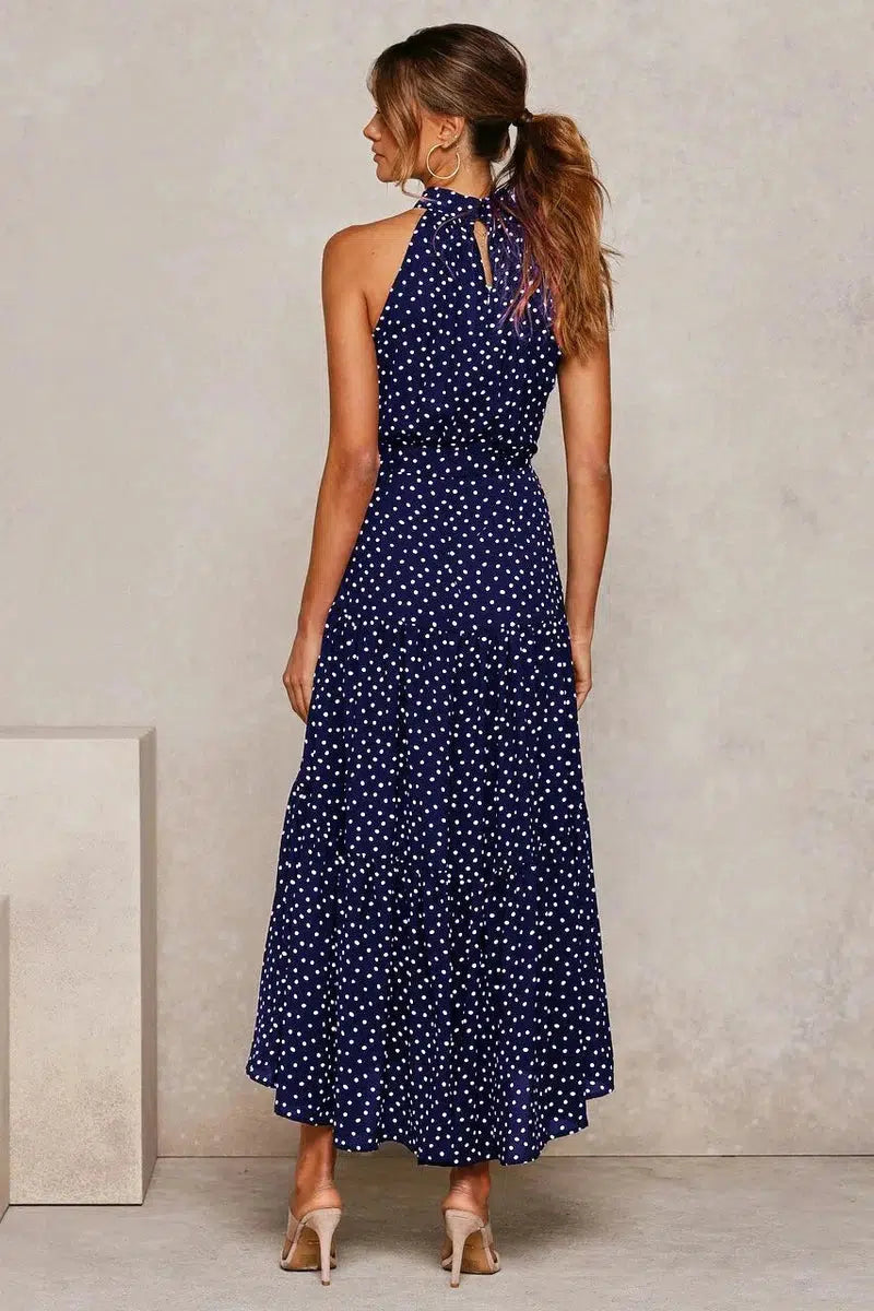 Cheky - Summer Long Dress Polka Dot Casual