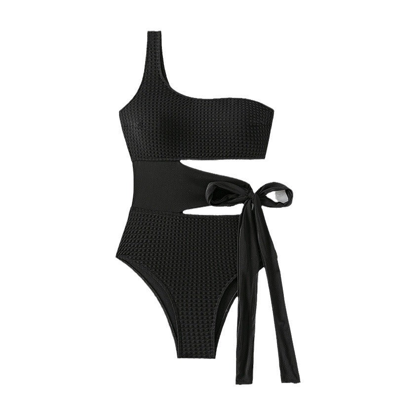 Cheky - Swimsuit Women's Lace-up Hollow One-piece