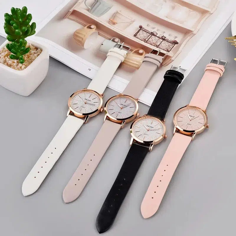 Cheky - Women's Watches Brand Luxury Fashion Ladies Watch Leather Watch Women Female Quartz Wristwatches Montre Femme reloj mujer