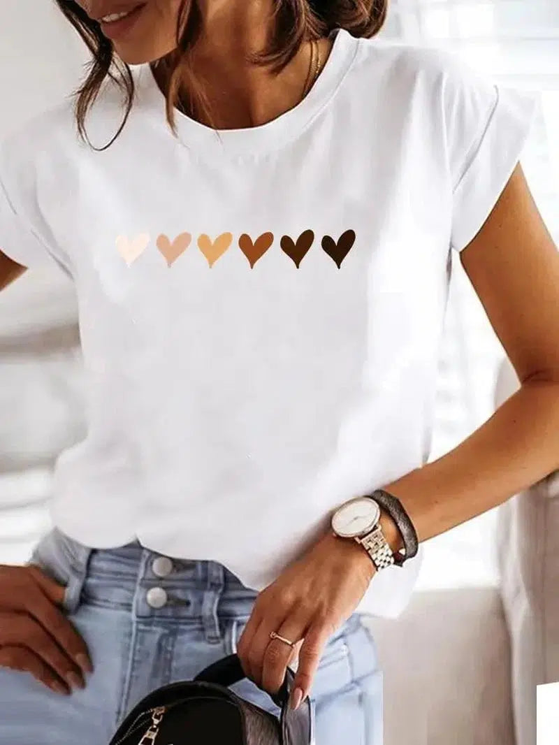 Cheky - Short Sleeve Love Top