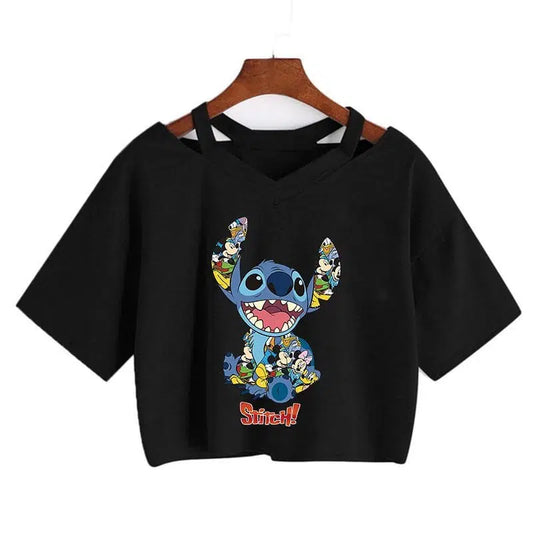 Cheky - Stitch Manga Crop Top