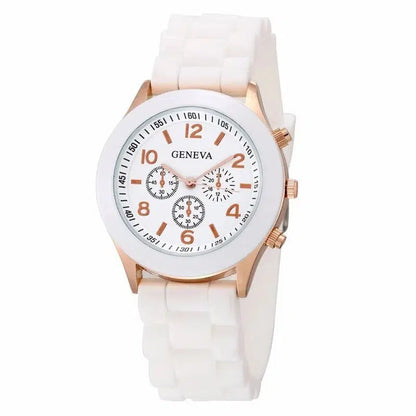 Cheky - Women Watches New Fashion Luxury Brand Women's Watch Silicone Strap Quartz Wrist Watch For Female Relogio Feminino