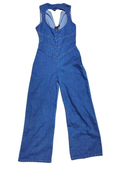 Cheky - Spring Slim Fit Slimming Fashion Street Retro Style High Waist Denim Jumpsuit