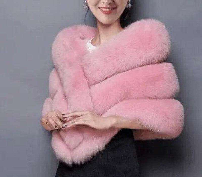 Cheky - Autumn and winter new fox fur silver fox imitation fur coat