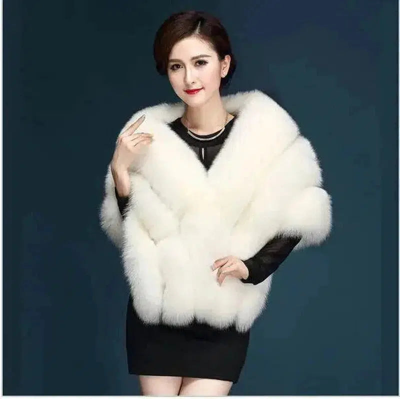 Cheky - Autumn and winter new fox fur silver fox imitation fur coat