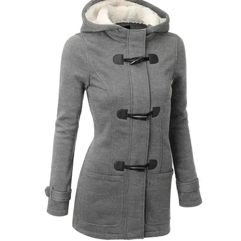 Cheky - Horn buckle coat female