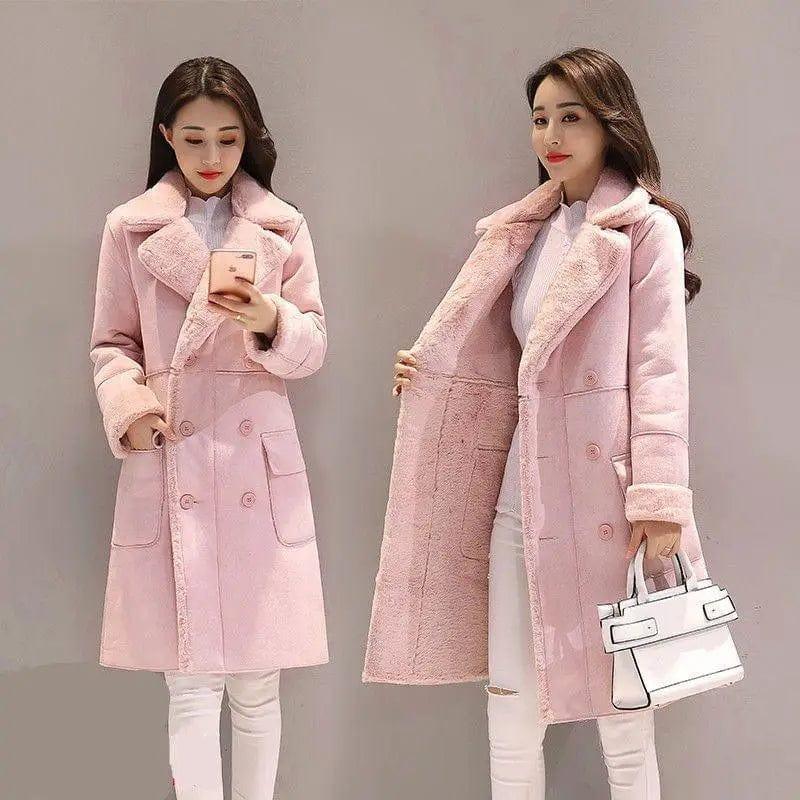 Cheky - Lamb wool coat women