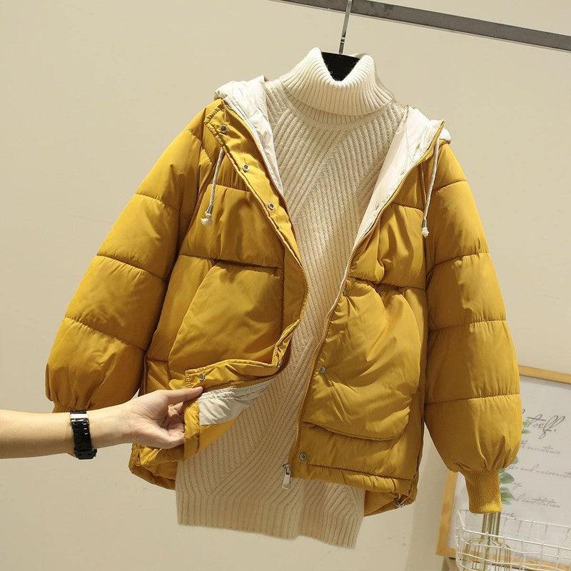 Cheky - New Down Jacket Hooded Warm Jacket Casual