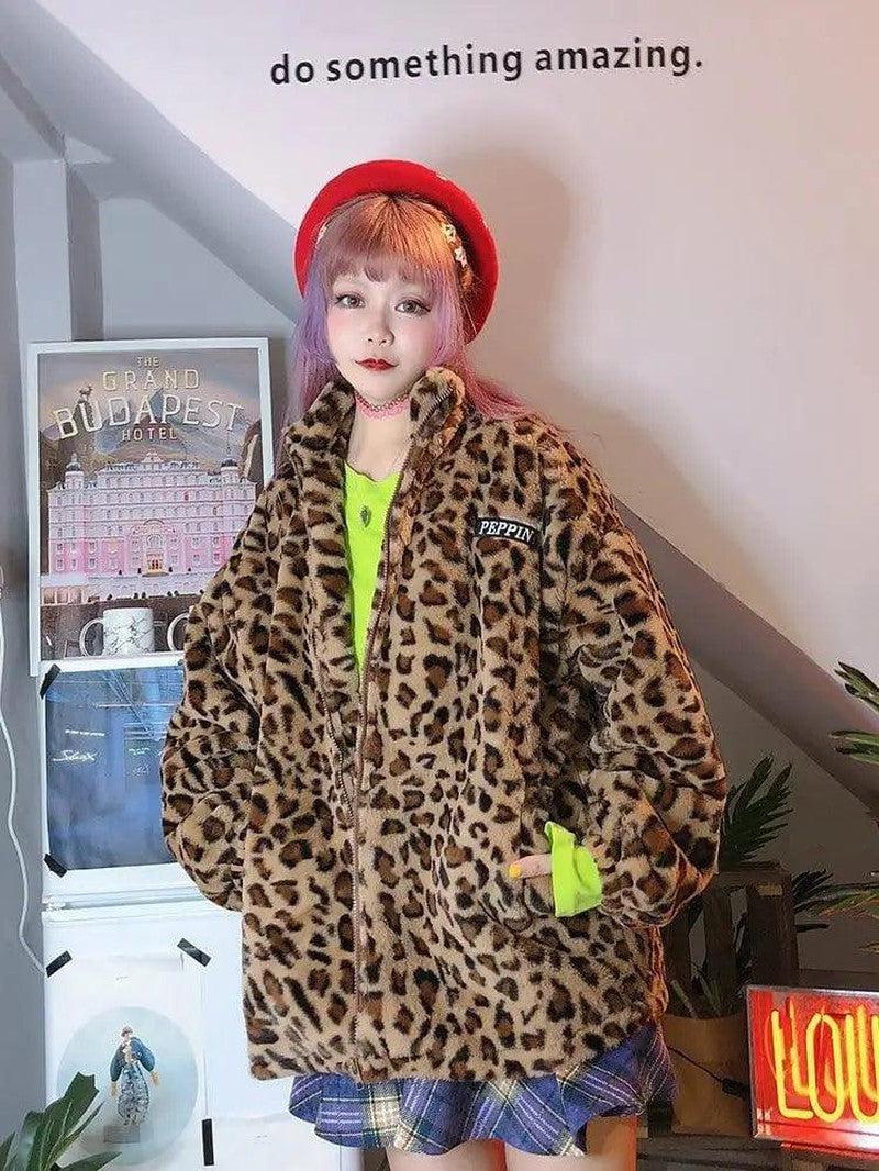 Cheky - popular Korean version of the street hip hop retro leopard