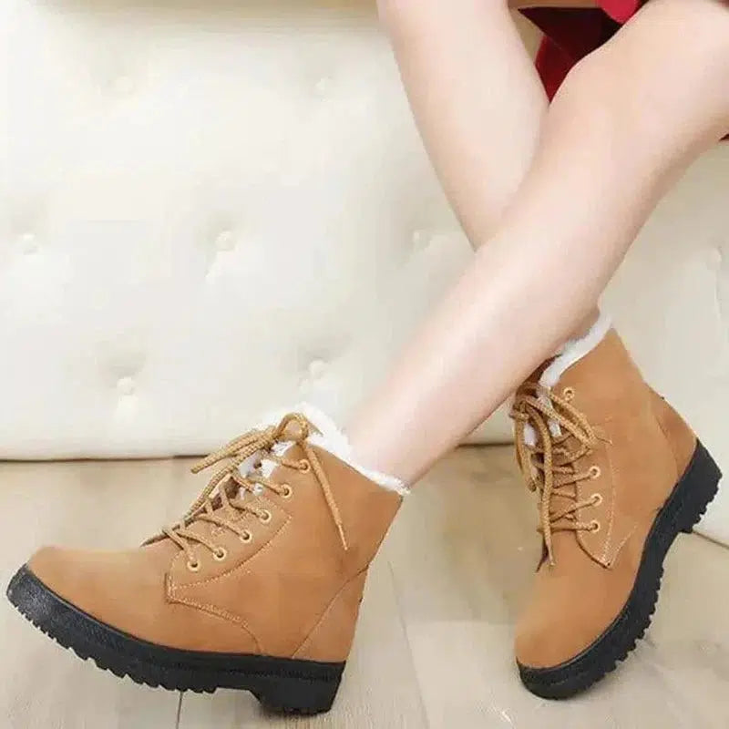 Cheky - Winter Snow Boots With Warm Plush Ankle Boots For Women Shoes