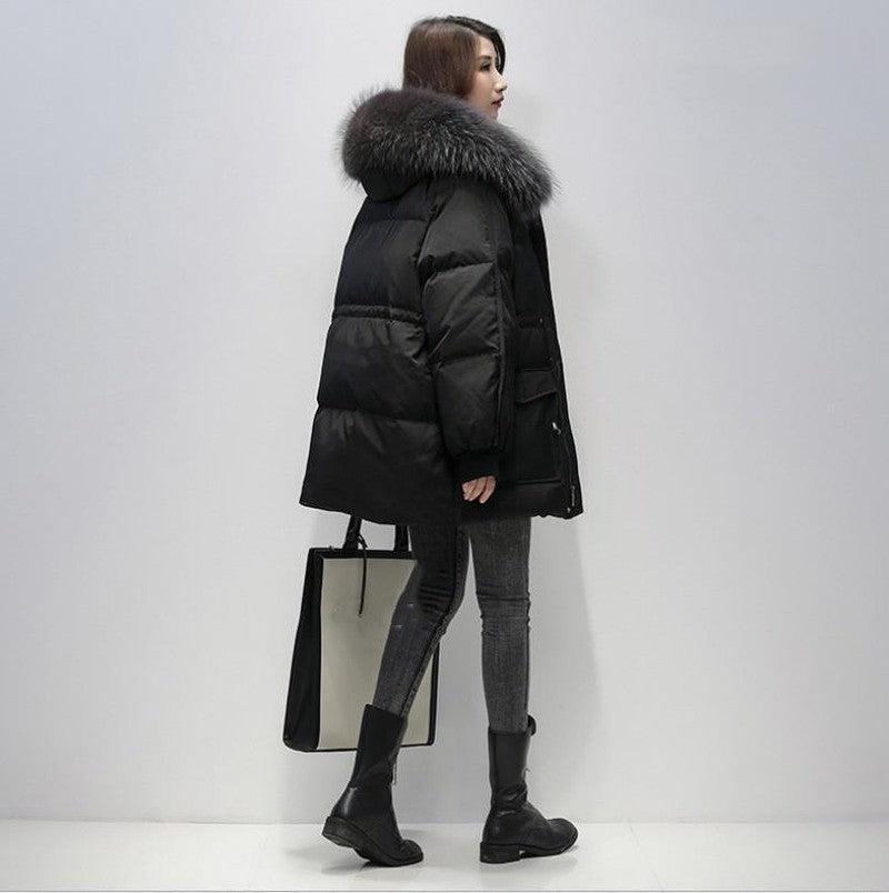 Cheky - Women's loose padded jacket thickened bread padded coat